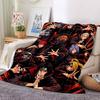1PC Naruto Characters Blanket Soft Warm All Season Throw for Sofa, Bed, Car, Office Vibrant Colorful Design, Durable & Cozy Gift