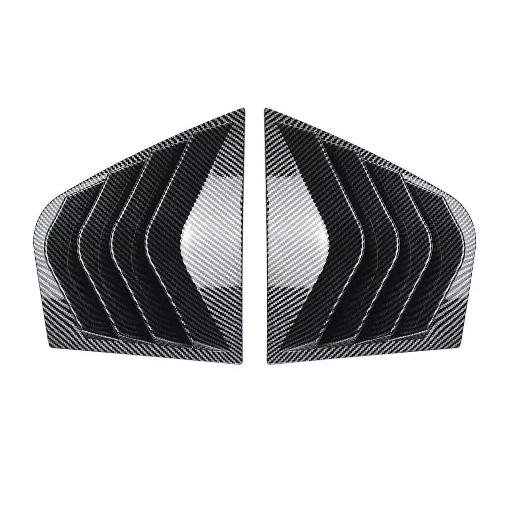 For Kia Stinger 2018      2024 Car Rear Window Louver Shutter Cover Exterior Side Vent Trim Scoop Sticker