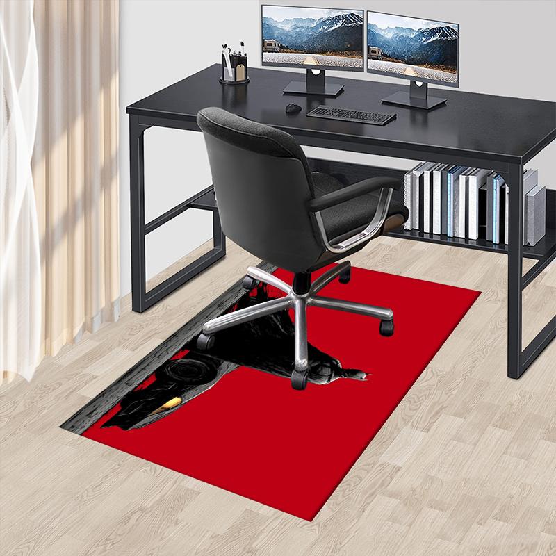 

Batman,Batmobile Office Carpet Chair Mats, Home Decor Dormitory Floor Protector With Anti-Skid Backing, Large Area Coverage, Christmas Decor 60cm by 90cm