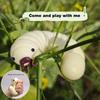 Simulation Soybean Mealworms Stress Relief Toy Slow Rebound Soft Mochi Toys Creative Funny Squishy Toy Sensory Fidget Toys Gifts