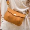 Johnature Ručně vyráběná retro kožená taška Crazy Horse Dámská taška Volný čas Přírodní hovězí kůže Kabelka Tašky přes rameno na mobilní telefon