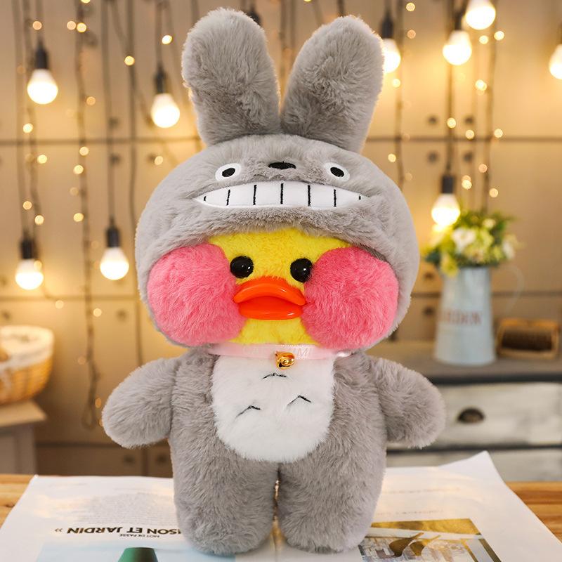 30cm Süße Lalafanfan Verwandlung Ente Plüschtier Cartoon Kawaii Ente Stofftier Weiche Tierpuppen Kinderspielzeug Geburtstagsgeschenk für G