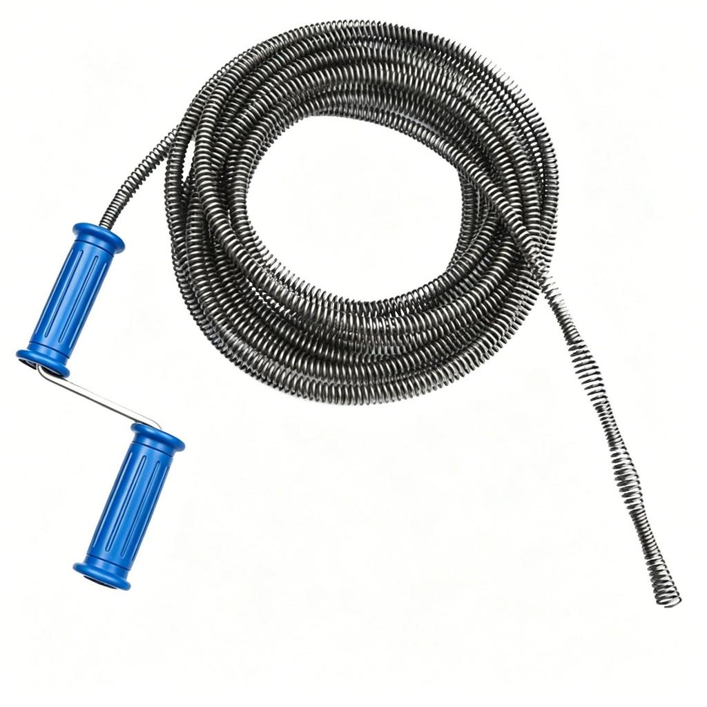 Hand-Cranked Drain Unclogger for Toilets and Kitchen Sinks