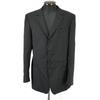 Emporio Armani Casaco Tailored Listrado Preto Tamanho 50 (Masculino G) Oficial do Japão(USADO)