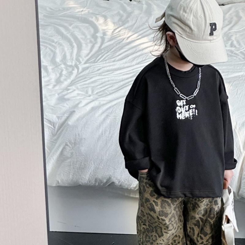 Tavaszi és őszi hip-hop alkalmi laza gyermeknadrágok, karcsú szabású gyermeknadrágok, tiszta leopárdmintás farmerek, alkalmi nadrágok