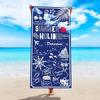 Magical Unicorn Rainbow Castle Beach Towel, Microfiber Towel, Soft Quick Dry Towel For Kids, Girls, Pool, Beach, Travel,