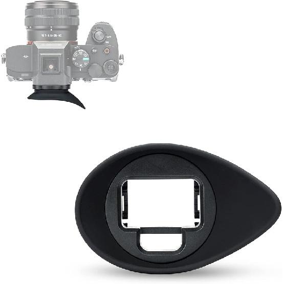 JJC Camera Eyecup Eyepiece Viewfinder for Sony A7 III A7 II A7 A7R IV A7R III A7S II A7S A99 II A9 A58 Camera, Soft Silicone Eye Cup Replacement of