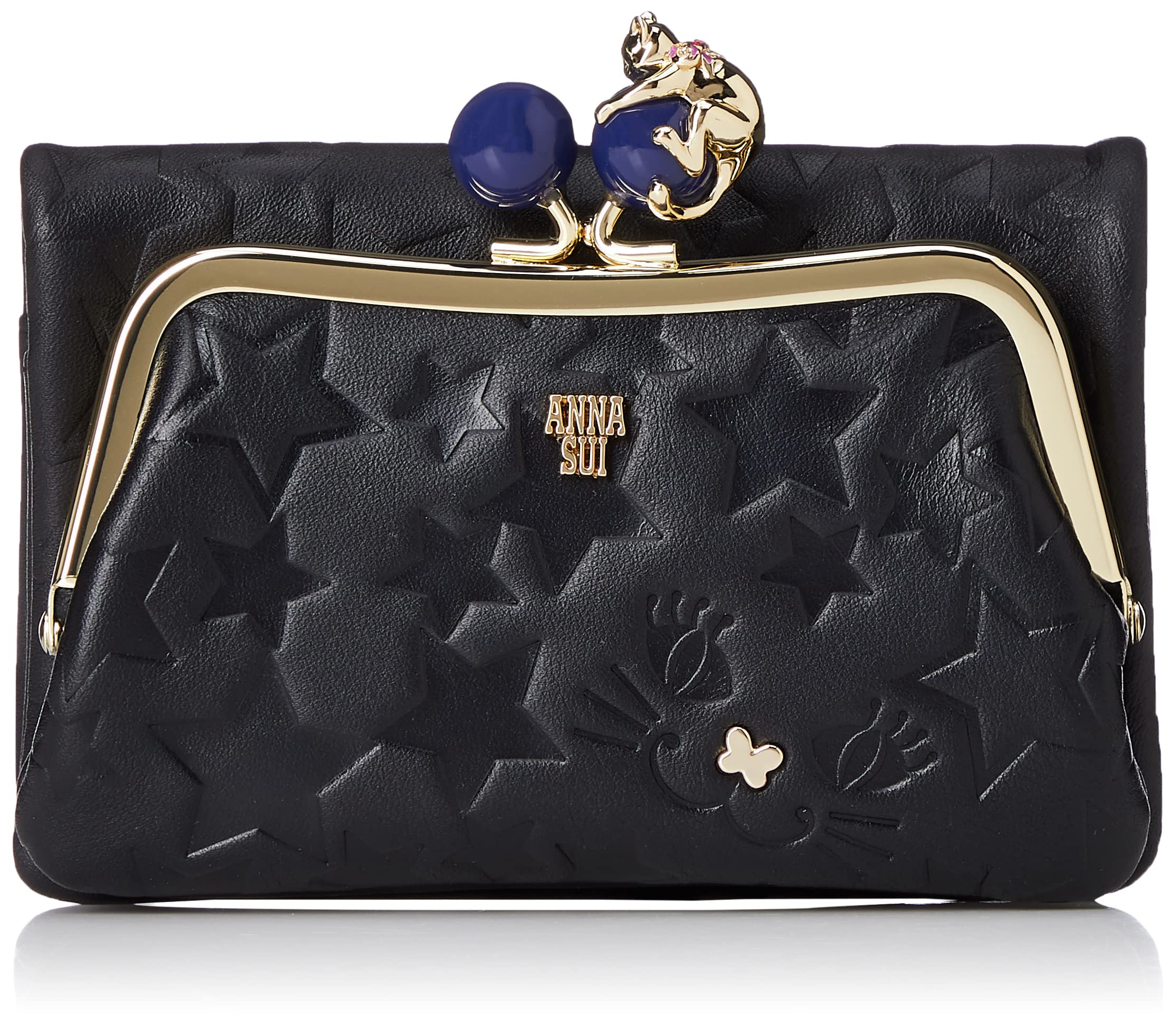 

Гаманець Playing Cat Bifold Wallet із зовнішньою застібкою чорний [Anna Sui] Жіночий 313751-11 чорний
