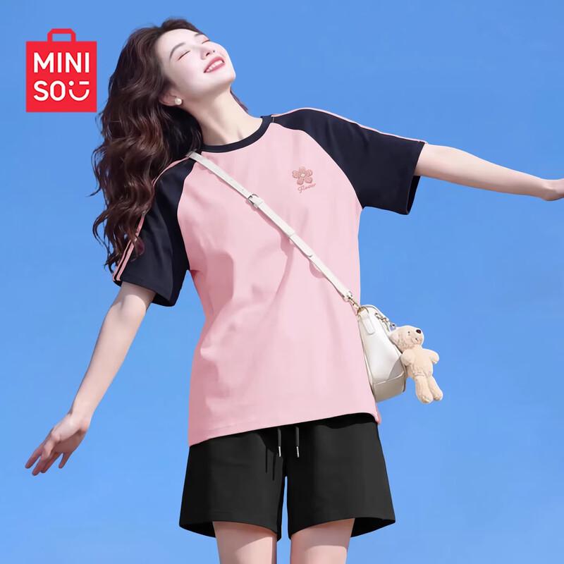MINISO Women's Pure Cotton Short Sleeve T-shirt
