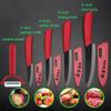 Ceramic Knives Kitchen Knives Set 3 4 5 6 Inch Chef Knife Cook Set Chef Utility Slicer Vegetable Peeler White Zirconia Blade