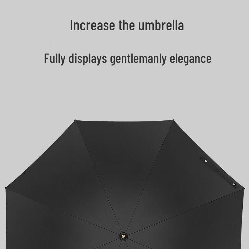 YUHANG Retro Wood Handle Straight Umbrella