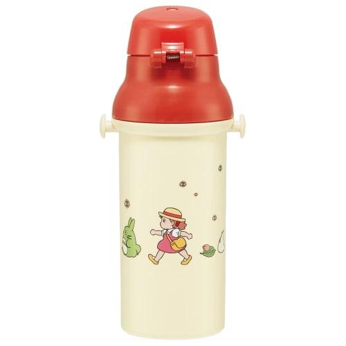 Skater Children's Water Bottle, 480ml, Direct Drinking, Plastic, One-Touch Operation, Dishwasher Safe, Made in Japan, Ghibli Totoro, Mei, Girl's Desig