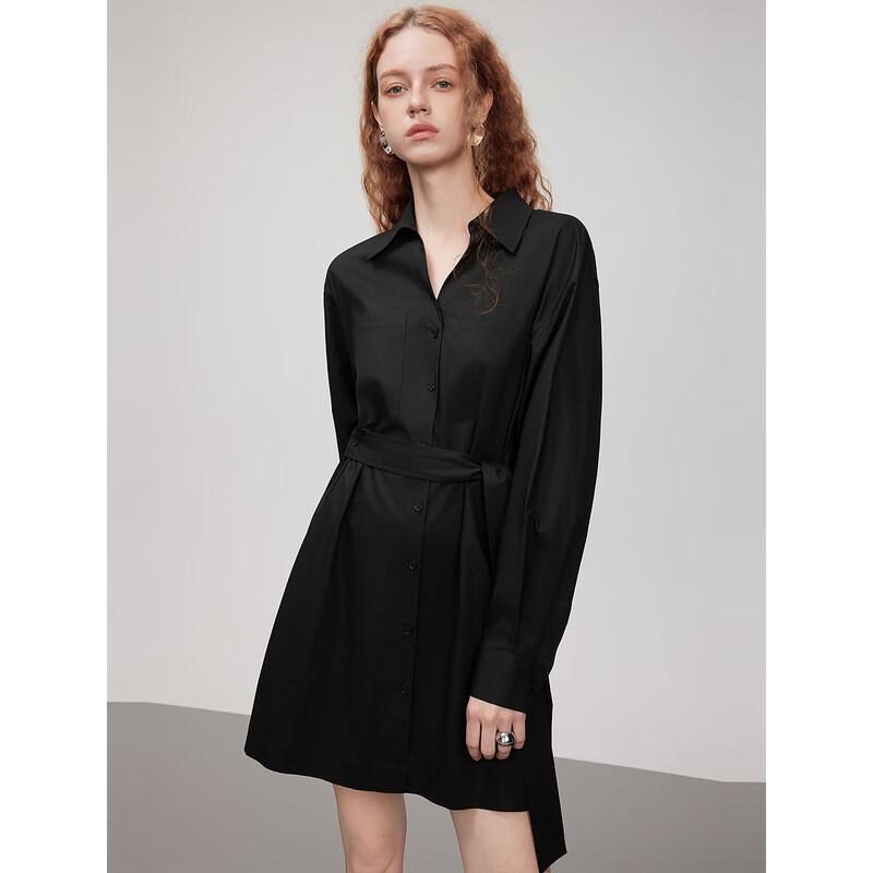 ELLE French Commuter Style Pure Cotton Shirt Dress L