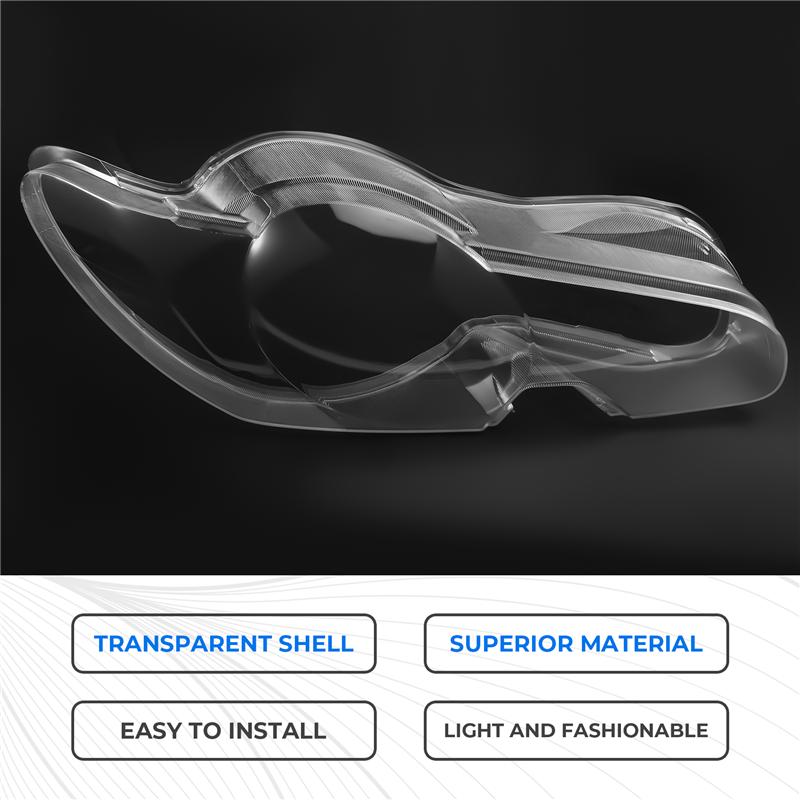 ABLZ-For Jaguar XF 2008-2011 Car Front Headlamp Lens Cover Headlights Shell Transparent Lampshade Housing Transparent R