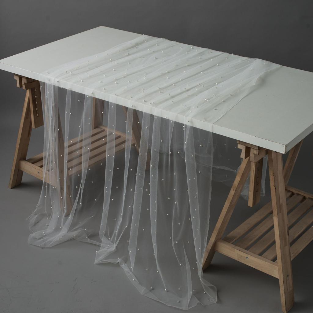 Cake Photography Background Dessert Tablecloth Pearl Yarn Prop Cloth White Tablecloth Dining Table