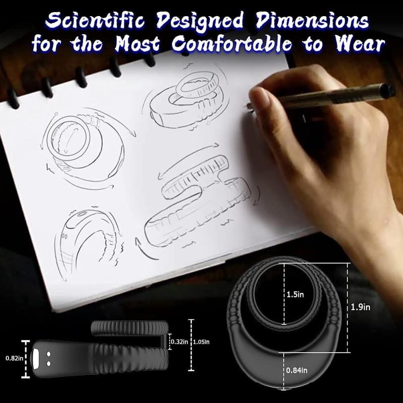 Vibrating Cock Ring Vibrator Penis Rings Male Adult Sex Toys for Couples Pleasure Games Silicone Penis Ring Cock Rings for Men Erection Sex Products