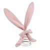 Easter Decor Rabbit Tree Toppers Rabbit Ear Pattern Holiday Ornament Pink Color Adorable Easter Party Supplies Home
