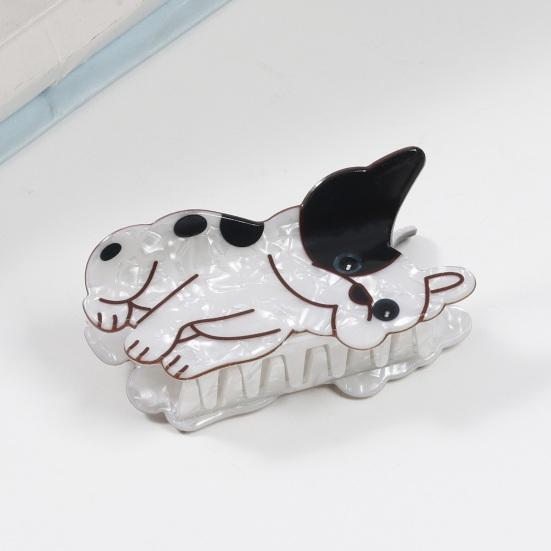 Yousheng Hair Claw Cartoon Cat Puppy Shape Back Head Shower Clip Strong Grip Medium Size Shark Hair Claw Versatile Hair