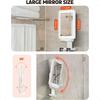 Heated Shower Mirror Fogl for Shaving 3 Color Dimmable Lights Shower Mirror Fogl Rechargeable AntiFog Shaving Mirror with Razor