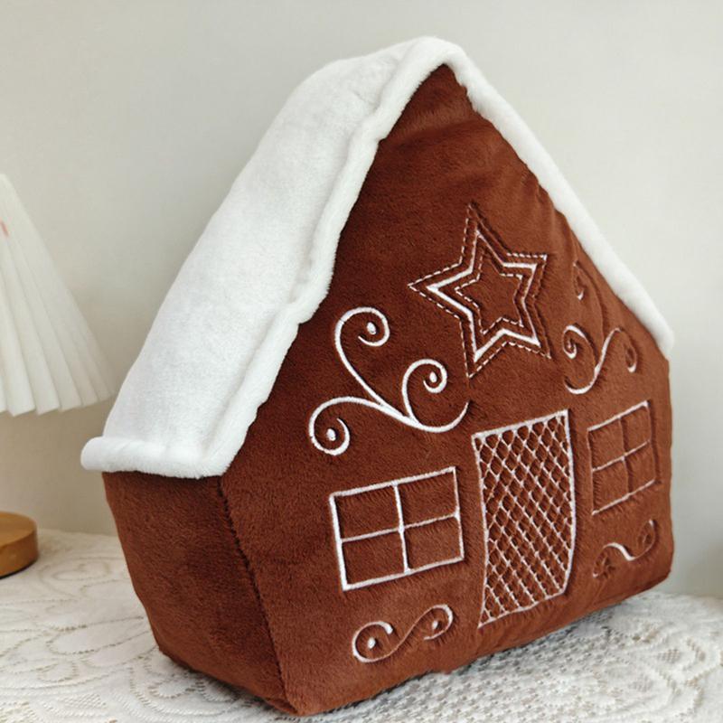 Winter Throw Pillows Christmas Throw Pillow Snowflake Shaped Pillow Wreath Christmas Pillow Cute Christmas Decor For Sofa Chair