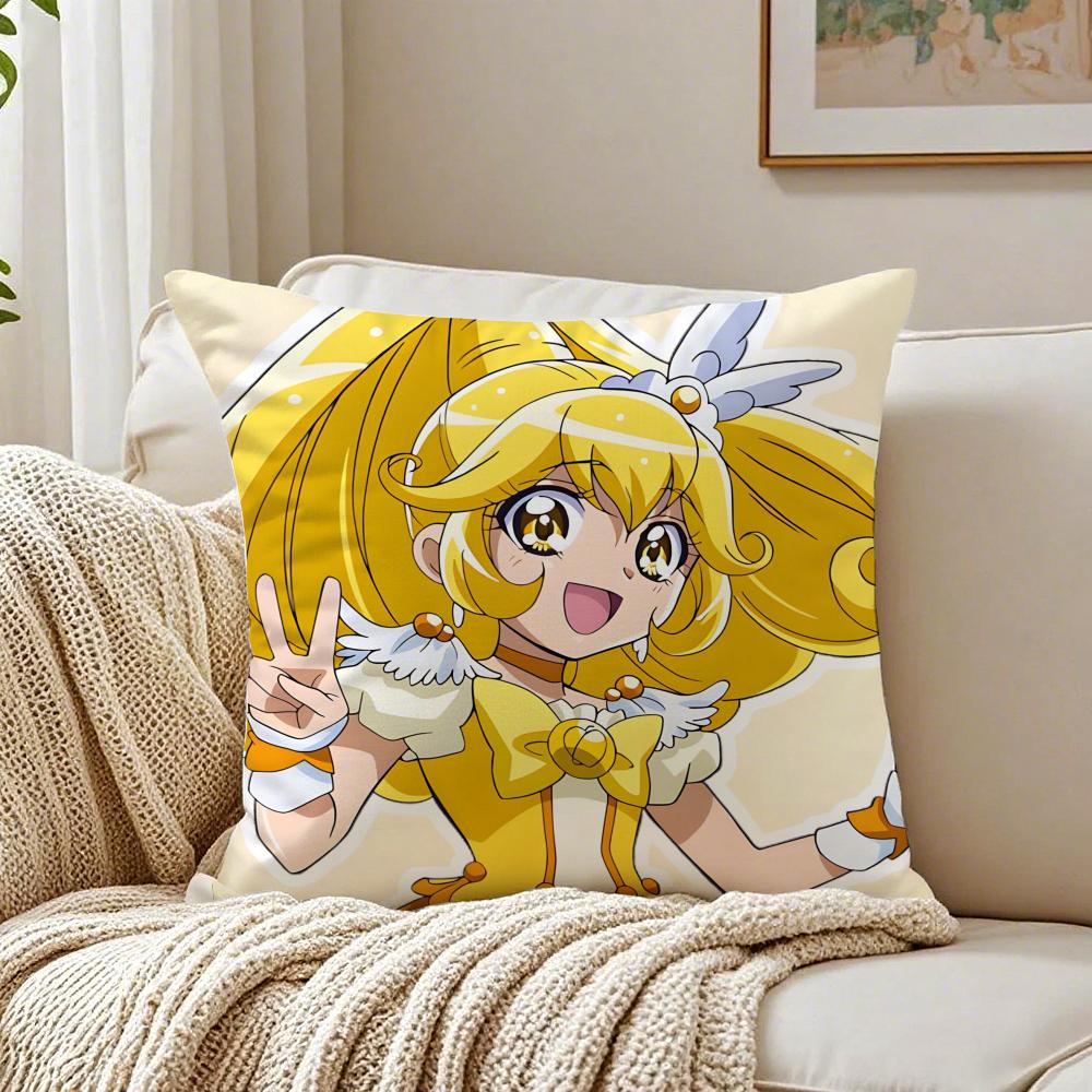 Anime MagicalGirl SSmile PPrecures PPretty Cushion Cover Pillowcase Antidustmite Living Room Sofa Decor Cushion Room