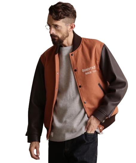 

Schott NYC x SKOOKUM STUDIUM JACKET FINEST QUALITY, Men s XL (782-3252016), Orange