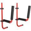 Kayak Canoe Heavy Duty Wall Mounted Storage Holder Rack Heavy Duty Storing Hangers Red
