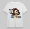 Women's Plus Size T-shirt With Sassy Lady Graphic Unisex White 100% Cotton Tops