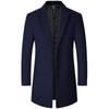 Wintermode Trenchcoat Herren Mittel und Lang Lässig Mittleren Alters Wollmantel Trend Verdickter Wollmantel Glatthaar Herrenbekleidung