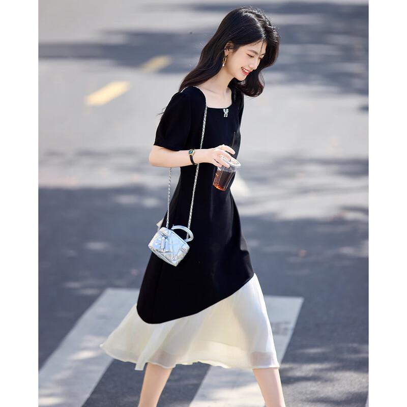 French Elegant Hepburn Style Pearl Dress