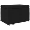 Black Stool 61 X 41 X 40 Cm Fabric and Particleboard