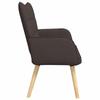2 Seater Sofa Dark Brown 115 x 61 x 87 cm Fabric