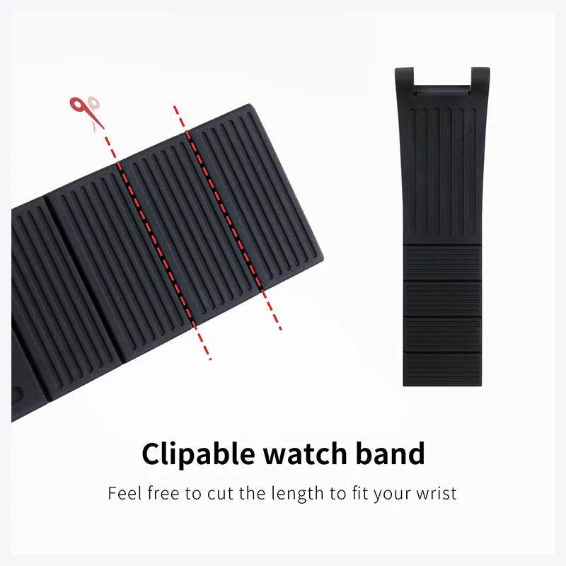 Soft Silicone Rubber Watchband For Tissot T-Race T141.417A Moto GP Strap Men Sport Series Black Watch Band Bracelet