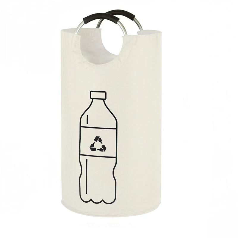 Large-capacity Beverage Bottle Storage Basket Waste Water Bottles Collection Bag Folding Recycling Bucket Dirty Laundry Baskets