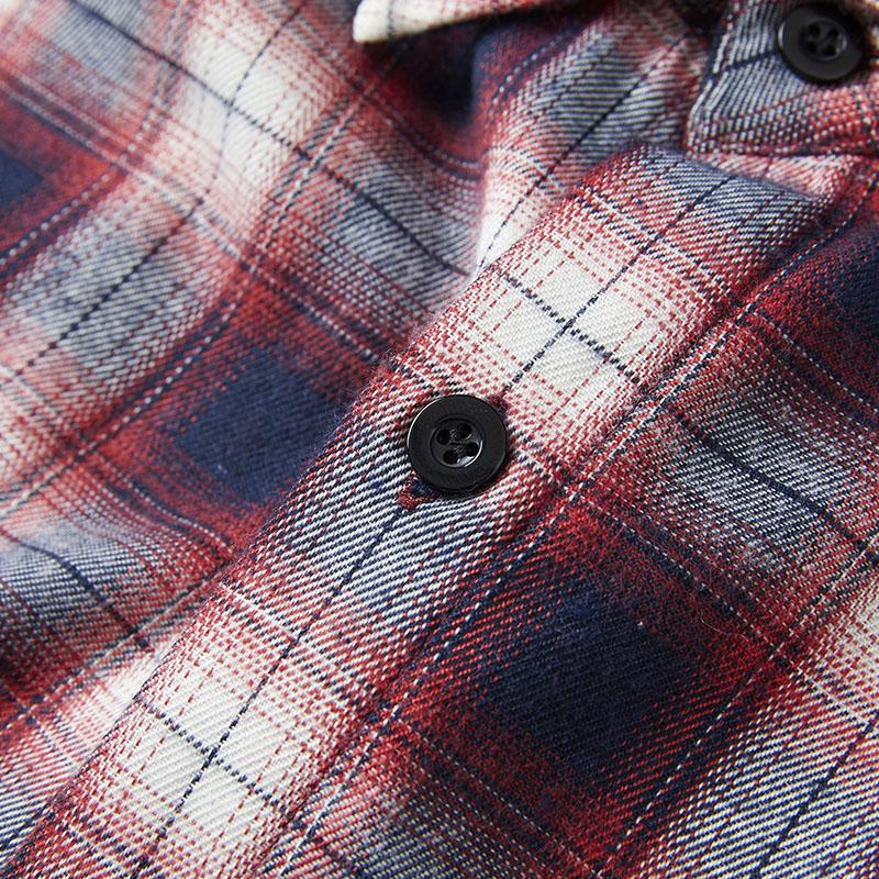 Spring Autumn Long Sleeves New Oversize Shirt For Men's Plaid Harajuku Clothing Casual Hawaiian Shirt