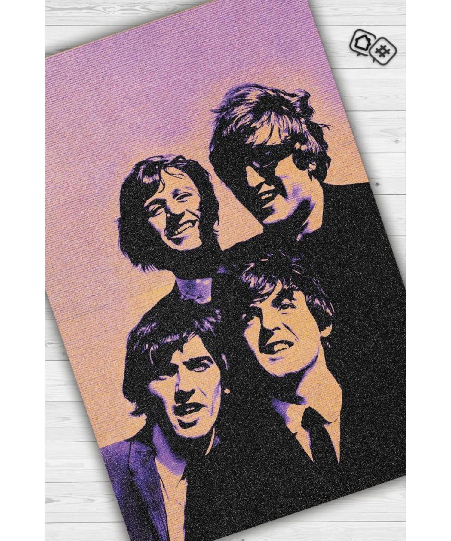 

Тканый моющийся нескользящий декоративный ковер на основе The Beatles Stones