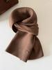 High quality% Australian wool solid color hat scarf gloves three-piece winter warm knitted suit women