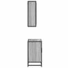 2 Piece Bathroom Furniture Set Gray Sonoma Particleboard