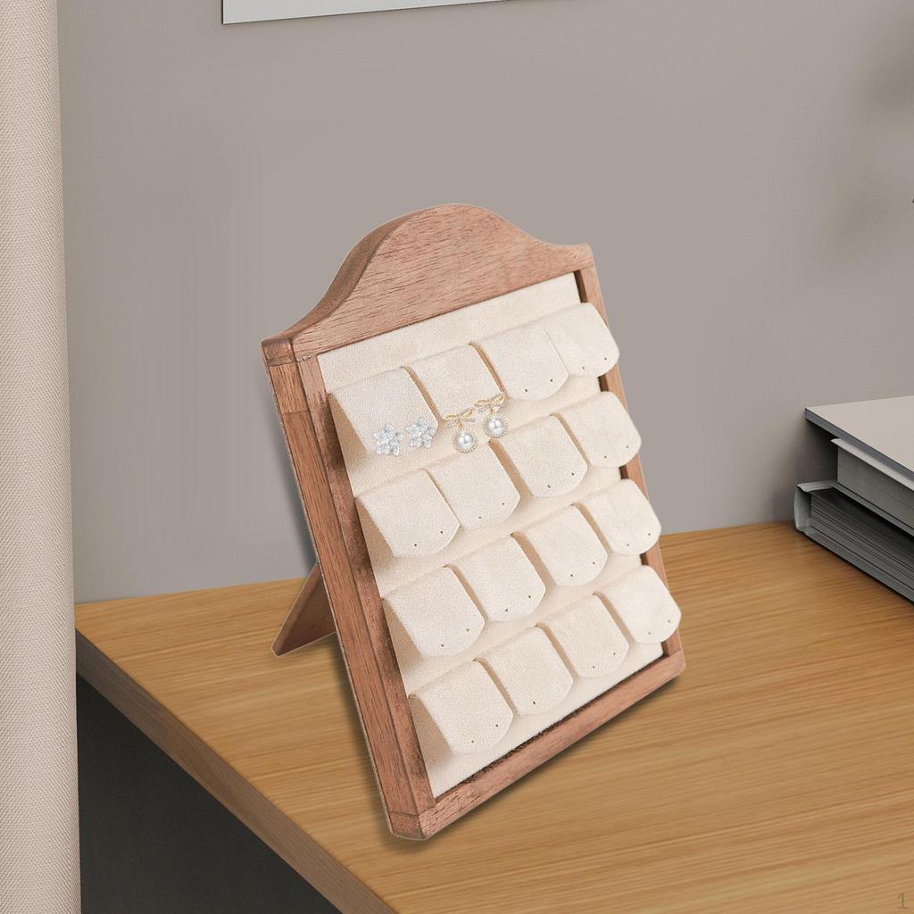 Earring Display Stand Holder Rack Fashion Gift Multifunctional Hold 16 Pairs Storage