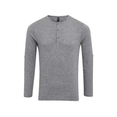 Camiseta larga John de manga enrollada para hombre