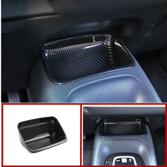 Carbon fiber look Inner Console Central Storage Box Trim For Toyota Corolla