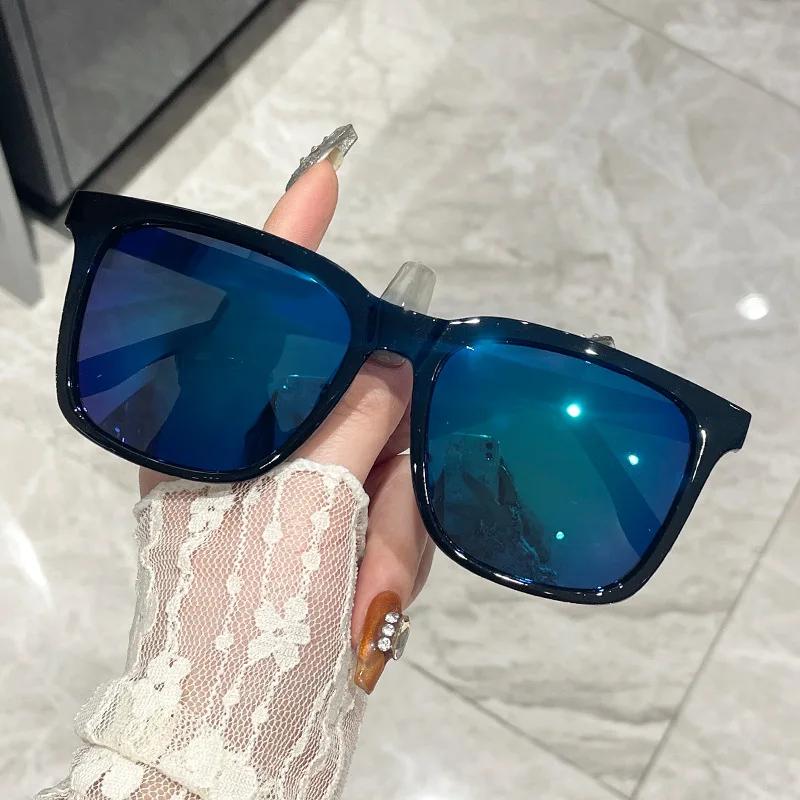 New Large Frame Square Sunglasses Men's Brand Designer Fashion Sun Glasses Driving Fishing Shades Eyewear UV400 Oculos De Sol