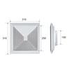 Square Air Diffuser ABS Ceiling Vent Hood Snap-in Panel Air Conditioner Ventilation Outlet White Ventilation Hood Ceiling Outlet