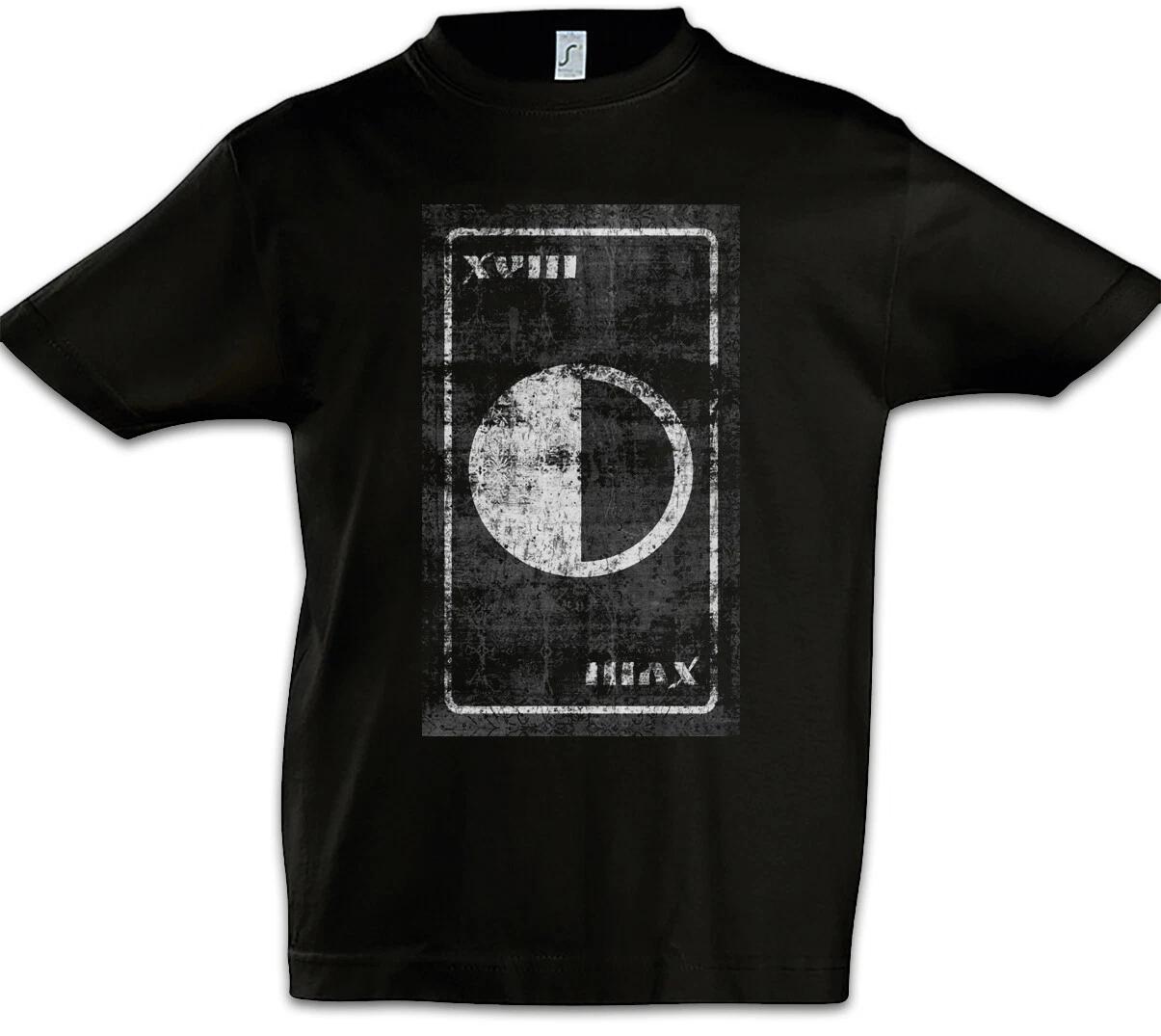 Tarot The Moon Kids Boys kids boys T-Shirt Card Symbol Logo The Moon Card Cards 120