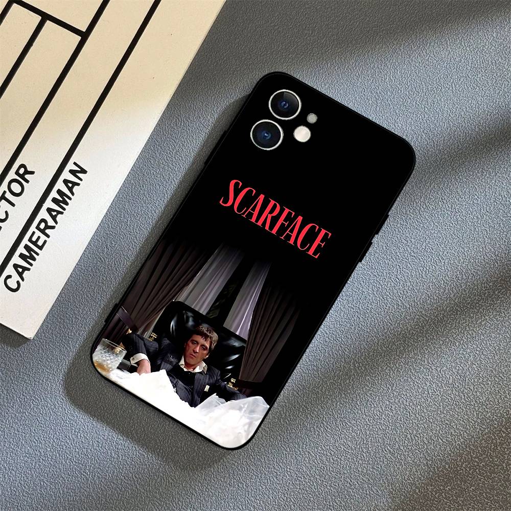R-Scarfaces Tony Montana Phone Case Black Phone Case For IPhone 17/16/15/13/14 Pro Max/ 11Plus/X/Xr/Xs Max 13mini
