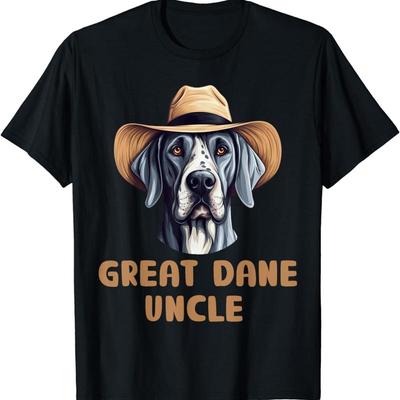 Cute Great Dane Uncle Dog Lovers Funny Owner T Shirt