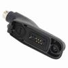 Radio Earpiece Adapter 6 Pin Connection Black Walkie Talkie Quick Release Adapter for Motorola