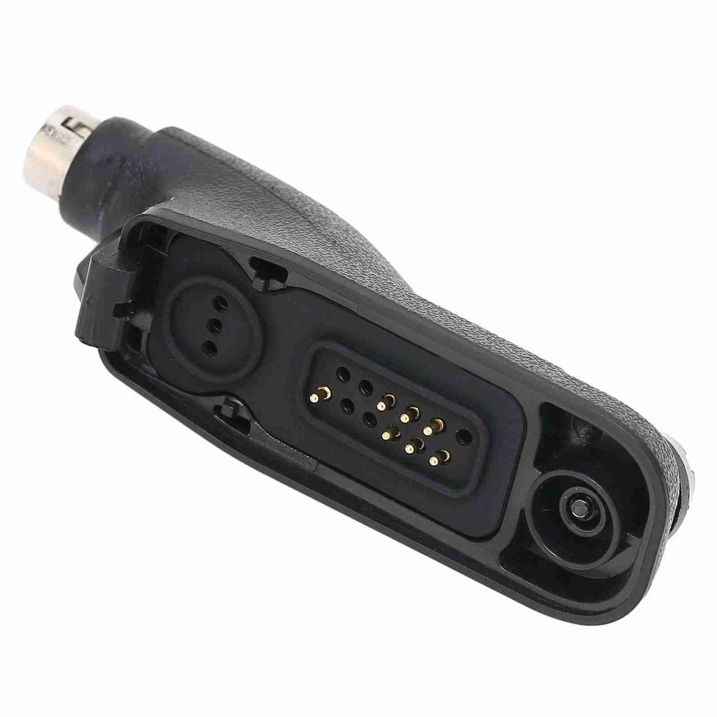 Radio Earpiece Adapter 6 Pin Connection Black Walkie Talkie Quick Release Adapter for Motorola