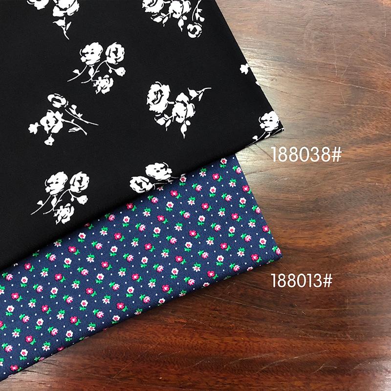 1 meter X 1.45 meter Cartoon print Fabric Viscose Yoryo Crinkled Rayon Dress Shirt Material RetroColorful dots Plain print