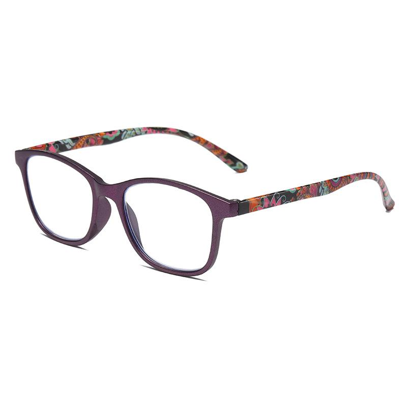 

Fashion Anti-Blue Light Ladies Floral Reading Glasses Fashion Printing Presbyopia Eyeglasses Glassware With Degree +1 to +4.0 +100